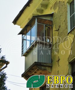 Фото оцинкованных балконных рам